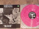 Nirvana - Bleach Sub Pop Solid Pink Vinyl LP, Near Mint Copy.