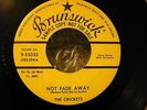CRICKETS Buddy Holly Brunswick PROMO Not Fade Away Oh, Boy Rockabilly Rock 45