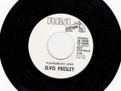 ELVIS PRESLEY Vintage White Label Promo 45RPM Record WAY DOWN / PLEDGING MY LOVE