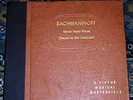 78 rpm ALBUM 5 RECORDS - SERGEI RACHMANINOFF PLAYS 11 OF HIS PIECES perfect cond