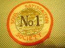 ORIGINAL NORTHERN SOUL PATCH-No1 SOUL SATISFACTION SOCIETY(RED)- EX CONDITION