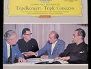 BEETHOVEN TRIPLE CONCERTO FRICSAY LP RARE RED STEREO ED1 DGG TULIPS 