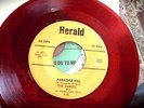 PARADISE HILL THE EMBERS on HERALD 1953 red vinyl block print orig doowop 45