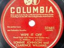 LONNIE JOHNSON / SPENCER WILLIAMS 78 Wipe It Off 1930 Blues 10