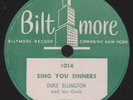 **RARE** Duke Ellington & Mae West - Sing You Sinners / My Old Flame (Biltmore)