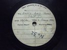 BESSIE SMITH - 'EMPTY BED BLUES PART 1’ 1928 COLUMBIA SHELLAC TEST PRESSING