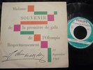 Johnny Hallyday . Madame , Souvenir de la première de gala de l'olympia - 45 t