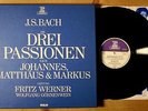 * 7 LP - ERATO - FRITZ WERNER - BACH - 3 PASSIONS - ST. JOHN MATTHEW MARKUS*??