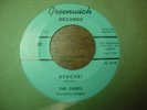 THE CHIEFS 45 on GREENWICH   Apache   SURF MOD R&B POPCORN   Hear Track