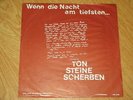 2xLP TON STEINE SCHERBEN - WENN DIE NACHT AM TIEFSTEN - ERSTAUFLAGE 1975