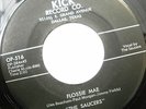 RARE Texas Doo-Wop THE SAUCERS Flossie Mae bw/ Hi-Oom 45 KICK old store stock