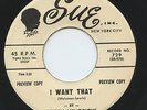 HEAR - Rare Popcorn / Soul 45 - Bobby Hendricks - I Want That - Sue #729 - Promo