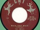 SHEIKS Walk That Walk / The Kissing Song 45rpm Cat 1955 classic doo-wop