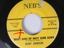 Hear R&B New Breed 45 Ruby Johnson - What Goes Up Must Come Down / I Want A Rea