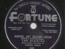 RARE DOO-WOP-DETROIT FORTUNE RECORDS-DIABLOS-ADIOS MY DESERT LOVE-78-BEAUTIFUL
