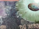 PIG DESTROYER  MASS & VOLUME LP , GREEN SPLATTER 1 of 300 VINYL  OOP RARE grind