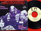 HAWKWIND SILVER MACHINE 1972 RARE GERMAN 7“PS N/MINT LEMMY