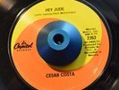 RARE 45 - CESAR COSTA HEY JUDE /PETALOS DEL CORAZON Beatles Capitol LISTEN