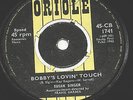 SUSAN SINGER BOBBY'S LOVING TOUCH /JOHNNY SUMMERTIME 7'' 45 1962 UK ORIG SIGNED.