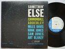 CANNONBALL ADDERLEY MILES DAVIS Somethin Else BLUE NOTE 1595 LIBERTY JAZZ LP