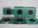 THE BEATLES 6 ORIGINAL SINGLES IN PARLOPHONE SLEEVES