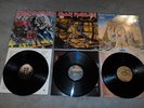 3 Iron Maiden Album LP Vinyl Record Piece of Mind Number of the Beast Powerslave