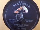 Rca 20-6380 - Elvis Presley - Thats All Right - VG.       78rpm