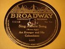 JAZZ ART KRUEGER COLUMBIANS Sing A New Song BROADWAY L-SERIES 1523 PARAMOUNT