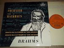 Pierre Fournier/Wilhelm Backhaus BRAHMS Sonatas Decca LXT 5077 Orange/Gold label