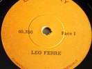 LEO FERRE Leo Ferré 1967 LP TEST PRESSING 13 Titres inclus A une chanteuse morte