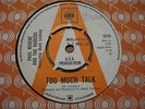 PAUL REVERE AND THE RAIDERS - TOO MUCH TALK ORIGINAL UK CBS DEMO 45 EX+ RARE