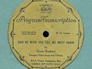 RCA Victor Program Transcription L-2029 Green Brothers
