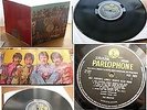 THE BEATLES-SGT. PEPPER LONELY HEARTS  UK LP 1967 B/Y RED WAVE INNER +CUTOUT