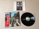 THE BEATLES Abbey Road JAPAN audiophile LP w/OBI *N/MINT (White Album/Let It Be)
