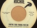 Doo Wop 45 JOHNNY & THE DREAMS You're Too Young For Me on RICHIE #457   HEAR IT