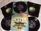3 BEATLES RECORDS PLUS MAGICAL MYSTERY TOUR BOOK AND 2 RECORDS