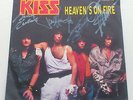 KISS - Heaven´s on fire - Single / signed, autographed, Autogramm,very rare