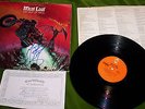 MEATLOAF BAT OUT OF HELL 1977 LP SIGNED AUTOGRAPHED USA RELEASE