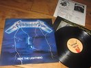 Metallica Ride The Lightning UK Orig 1984 LP+Inner No Barcod Metal N. MINT