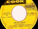 JOHN 'BUDDY' WILLIAMS ORCH WITH JERRY DANIELS:PECAO SALAO/L'OUVERT:COOK DISK VG+