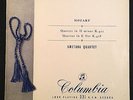 MOZART Quartets. SMETANA QUARTET NOVAK/KOSTECKY COLUMBIA XAX 33CX PROMO 1N/1N