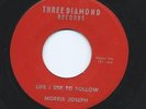 Rare 1962 Louisiana Blues 45 MORRIS JOSEPH on Three Diamonds Cosimo Code