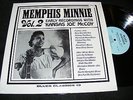 MEMPHIS MINNIE Vol. 2 w Kansas Joe McCoy BLUES CLASSICS Collectors Label LP Clen