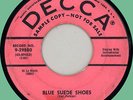ROY HALL Blue Suede Shoes / Luscious 45rpm Decca 1956 rockabilly