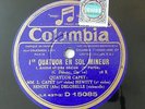 Debussy Quartet n°1 Quatuor Capet Columbia 78rpm X4