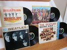 4 VINTAGE BEATLES RECORD ALBUMS HELP MEET THE BEATLES SGT. PEPPER SECOND ALBUM