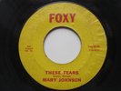 MARY JOHNSON These Tears Lost Love Foxy Northern Soul R&B 45 HEAR