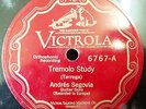 (R) SEGOVIA ANDRES.Guitar Red US Victrola 6767 Tremolo Study/Fandanguillo(Turina