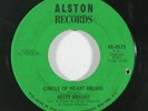Soul Funk 45 BETTY WRIGHT Circle Of Heart Breaks on Alston VG++