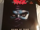 RAGE Reign Of Fear 1986 Lp 1st press w/insert and cover sticker Noise